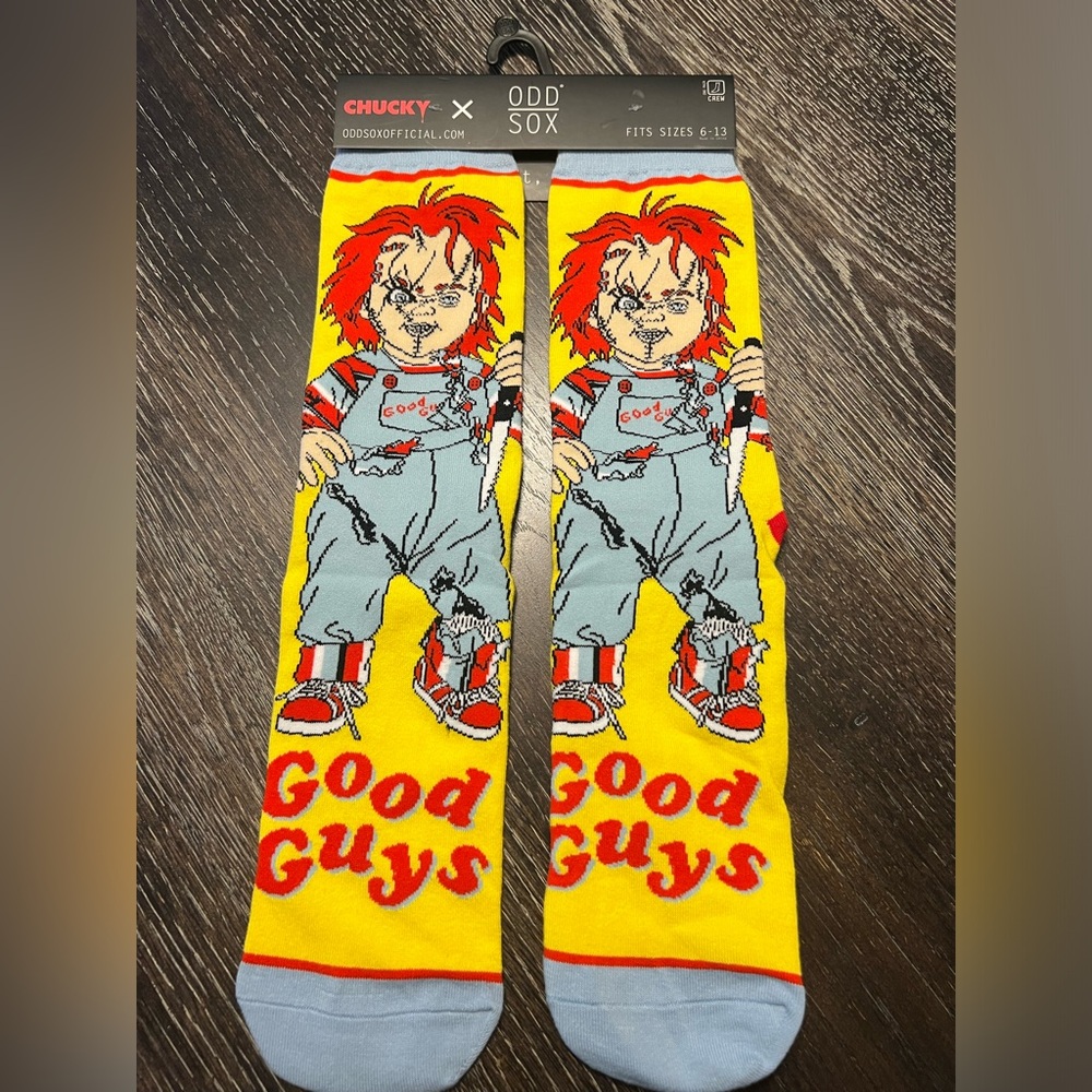 Chucky Good Guys Socks Sz  6-13